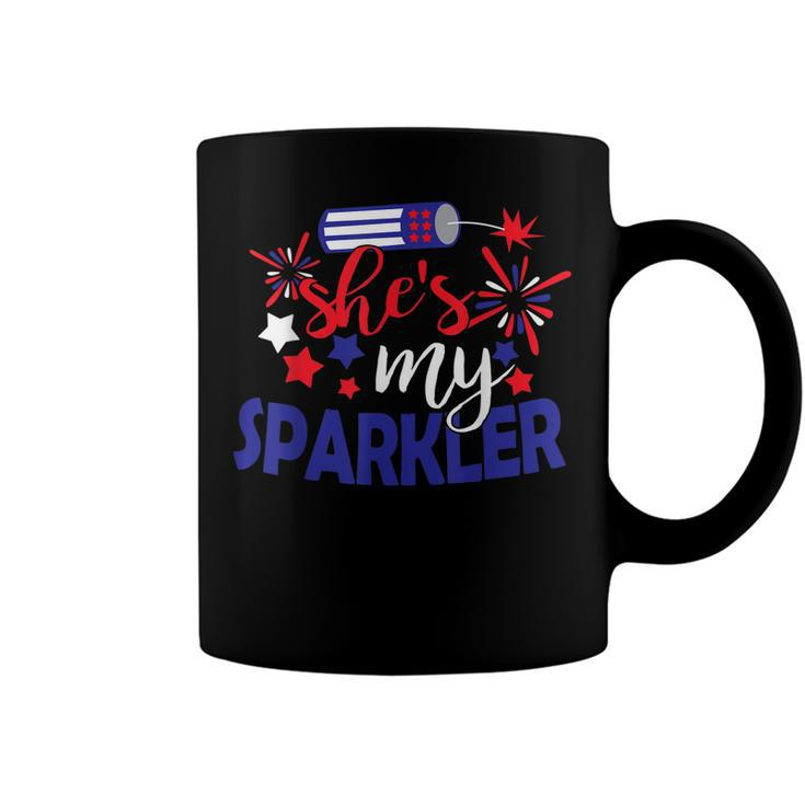 Shes My Sparkler 4Th Of July Matching Couples  Coffee Mug