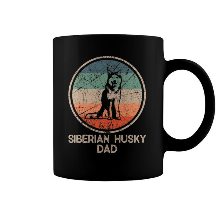 Siberian Husky Dog Vintage Siberian Husky Dad Coffee Mug