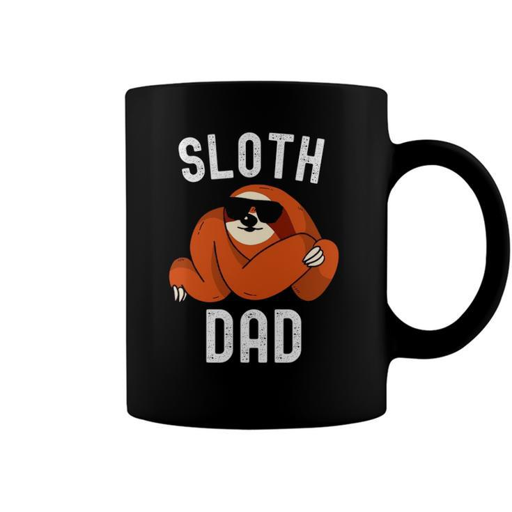 Sloth Dad Fathers Day Men Sloth Daddy Funny Sloth Lover Lazy Coffee Mug