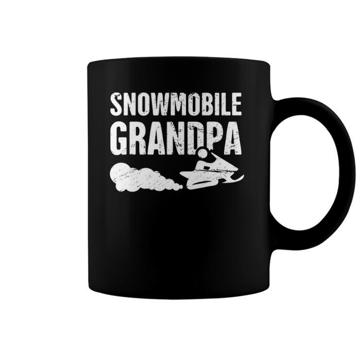 Snowmobile Grandpa Snowmobile Snowmobiling Lover Coffee Mug