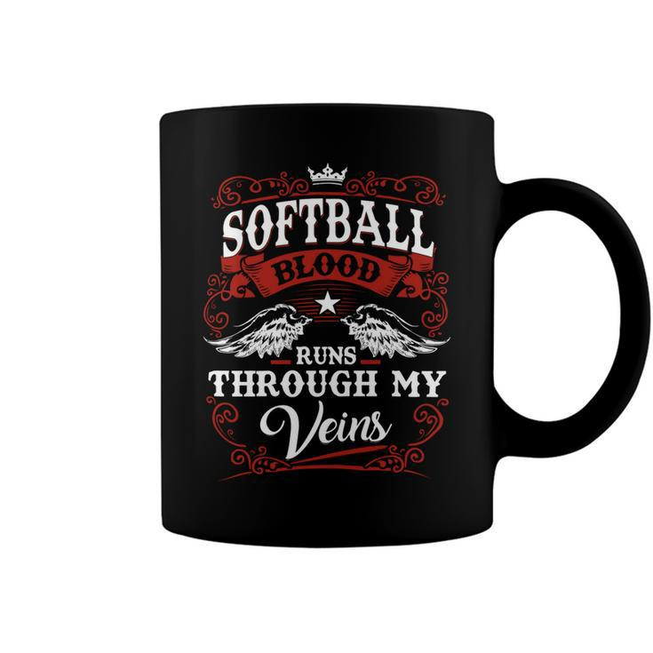 Softball Name Shirt Softball Family Name Coffee Mug
