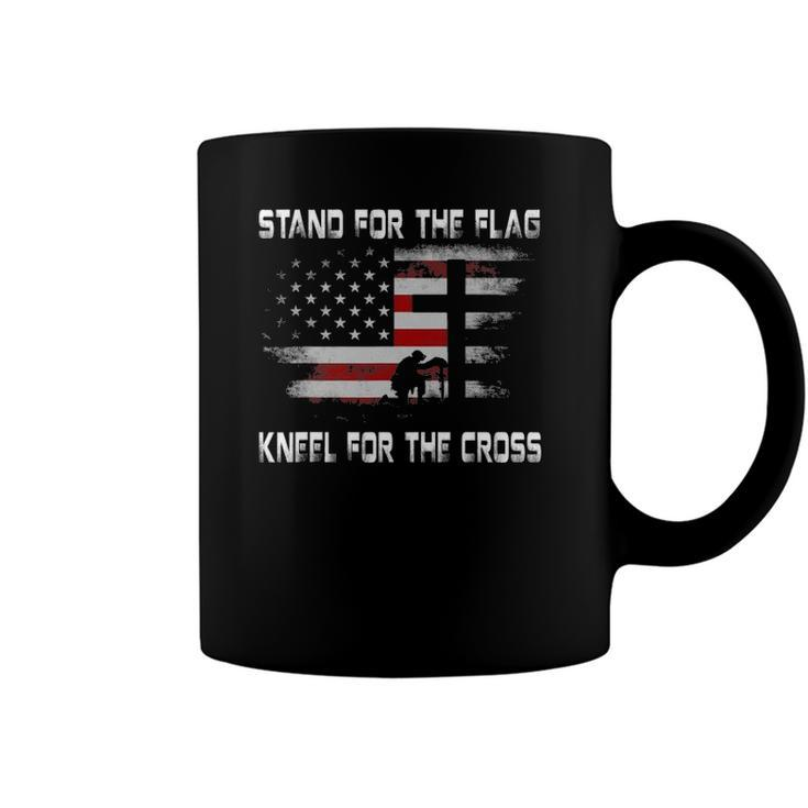 Stand For The Flag Kneel For The Cross 4Th Of July Coffee Mug