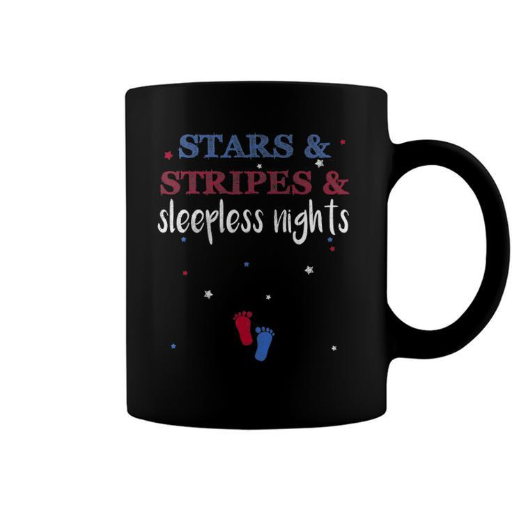 Stars And Stripes And Sleepless Nights  July 4Th Of July Coffee Mug