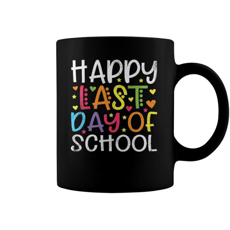 Stars Happy Last Day Of School Cute Graduation Teacher Kids Coffee Mug