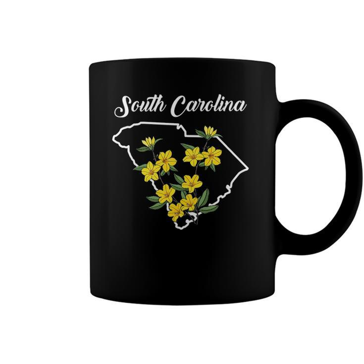 State Of Rhode Island Flower Yellow Jessamine Coffee Mug