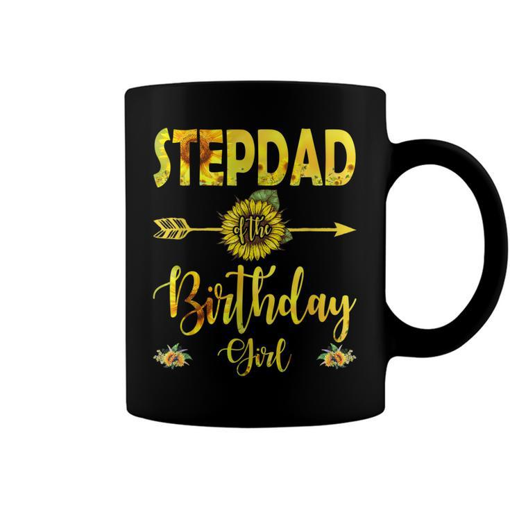 Stepdad Of The Birthday Girl  Dad Sunflower Gifts  Coffee Mug