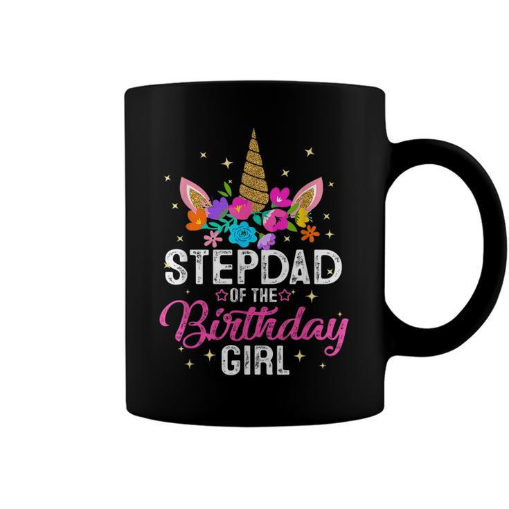 Stepdad Of The Birthday Girl Mother Gift Unicorn Birthday  Coffee Mug