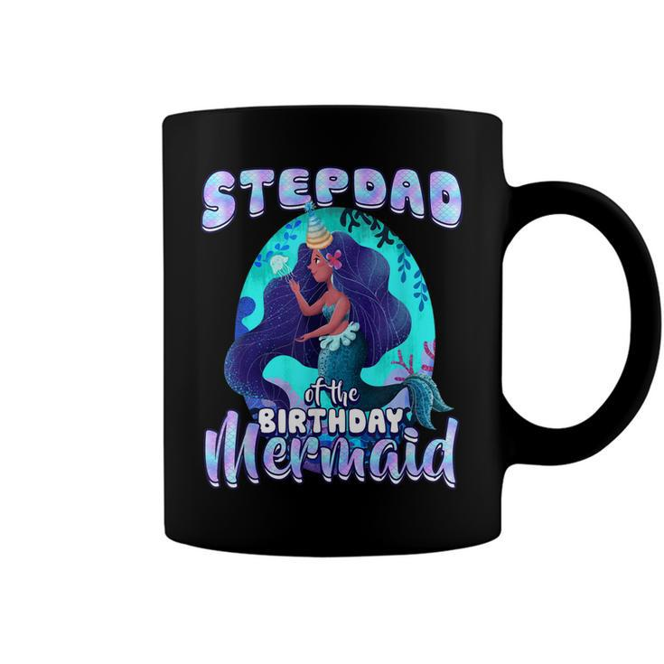 Stepdad Of The Birthday Mermaid Matching Family Party  Coffee Mug