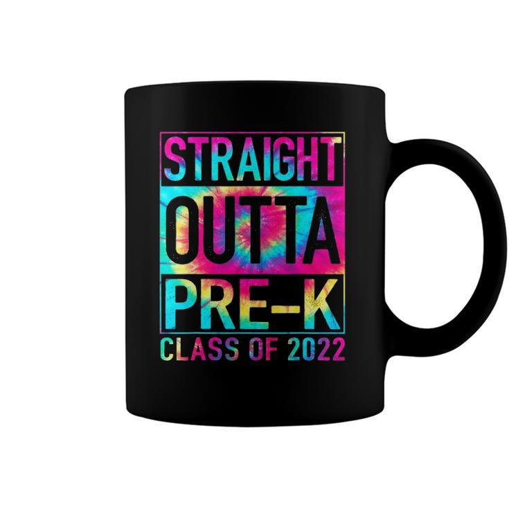 Straight Outta Pre-K Preschool Graduation Tie Dye Coffee Mug