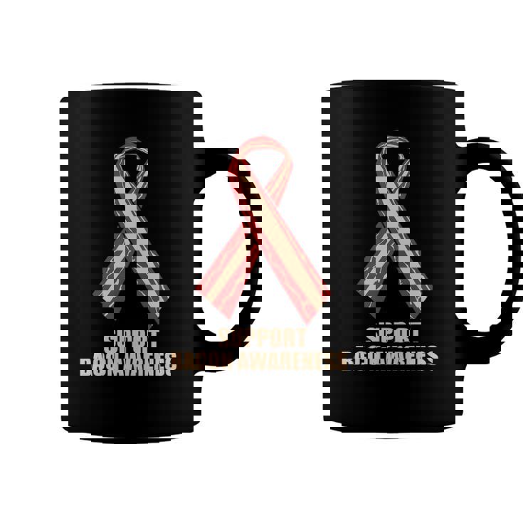Support Bacon Awareness Ribbon Fun Bacon Coffee Mug