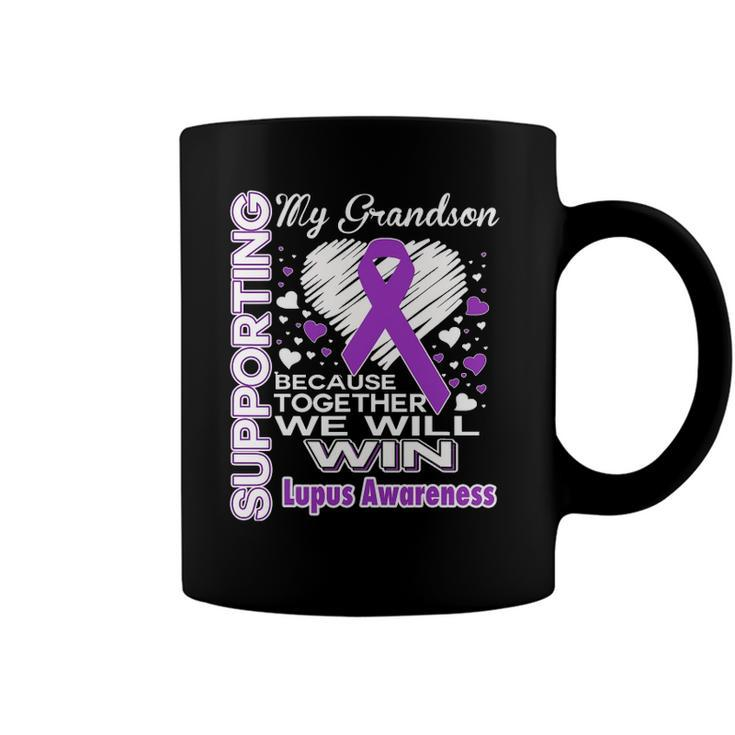 Supporting My Grandson - Lupus Awareness Coffee Mug