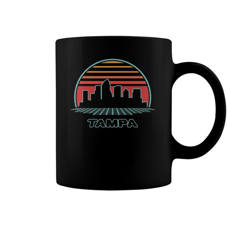 Tampa City Skyline Retro Vintage 80S Style Coffee Mug