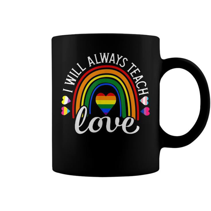 Teacher Ally Lgbt Teaching Love Rainbow Pride Month  V2 Coffee Mug