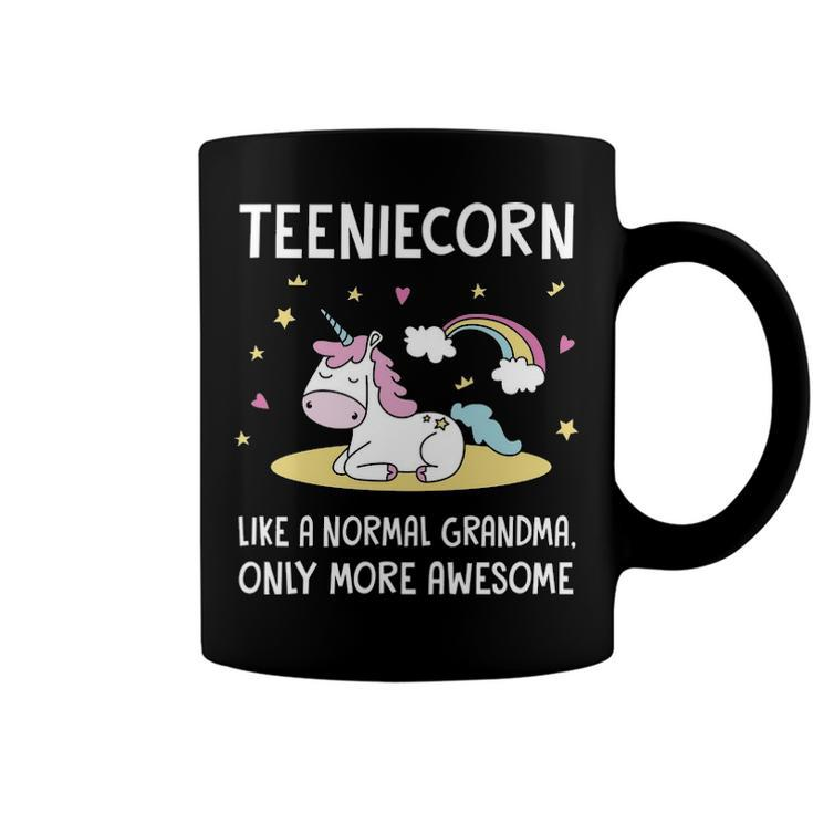 Teenie Grandma Gift   Teenie Unicorn Coffee Mug