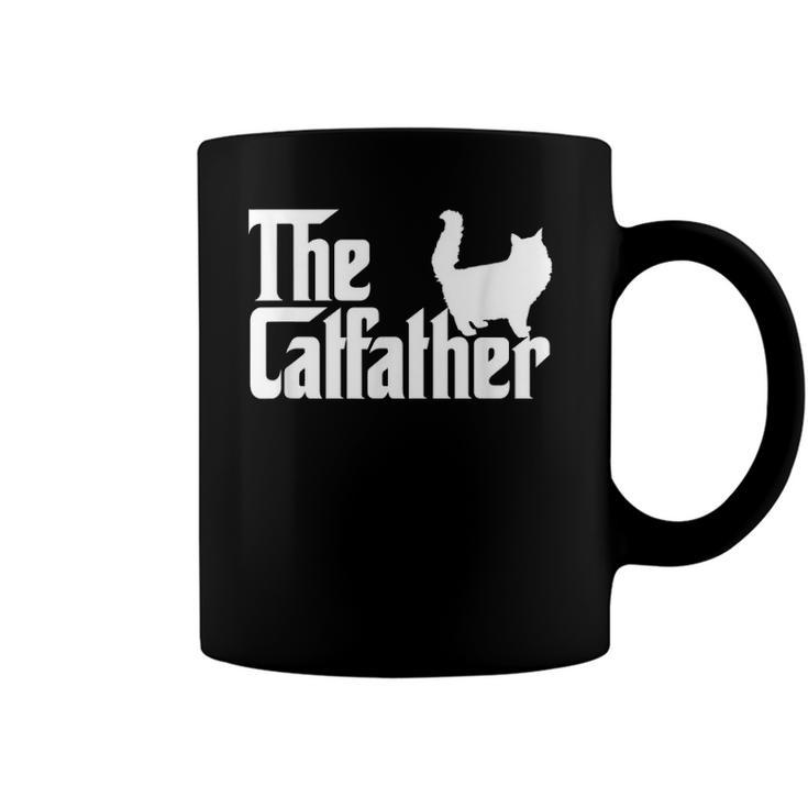 The Catfather Funny Cat Dad  For Men Cat Lover Gifts Coffee Mug