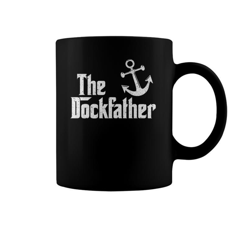 The Dockfather Funny Boating Fishing Boat Dad Captain Boater  Coffee Mug