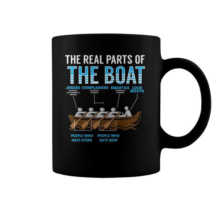 The Real Parts Of The Boat Rowing Gift  Coffee Mug