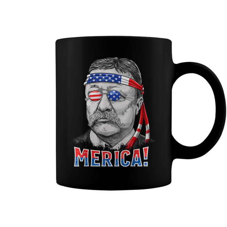 Theodore Roosevelt Merica 4Th July Men Usa Us President  Coffee Mug