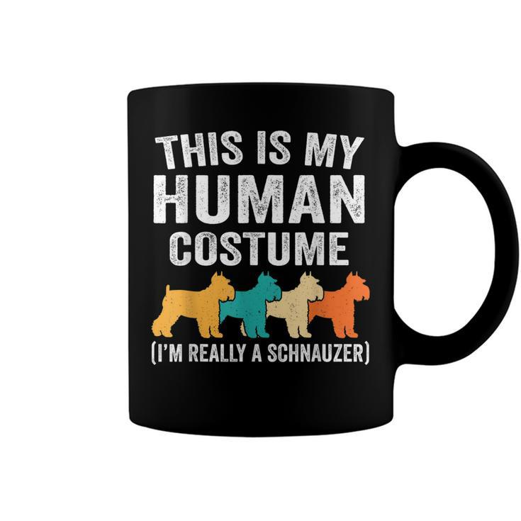 This Is My Human Costume Schnauzer Lover Halloween Costume  Coffee Mug