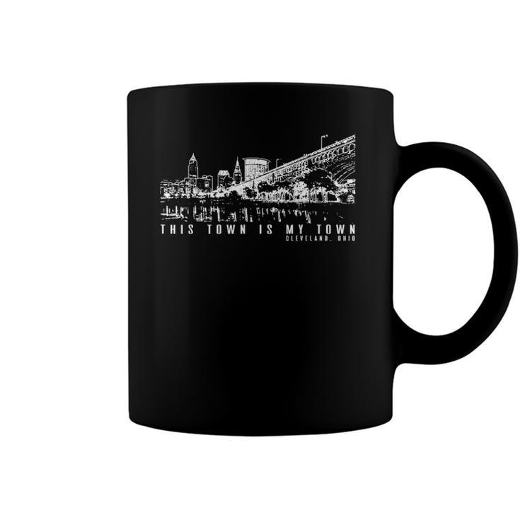 This Town Is My Town Cleveland Skyline Coffee Mug