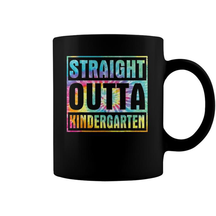 Tie Dye Straight Outta Kindergarten Class Of 2022 Graduation Coffee Mug