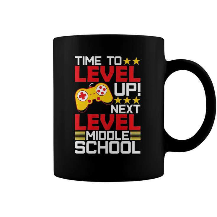 Time To Level Up Middle School Video Gamer Graduation  Coffee Mug