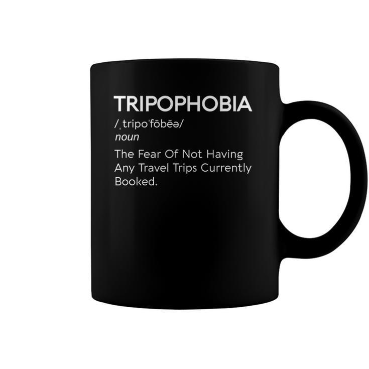 Tripophobia Travel Trips Booked Vacation Plane World Funny Coffee Mug