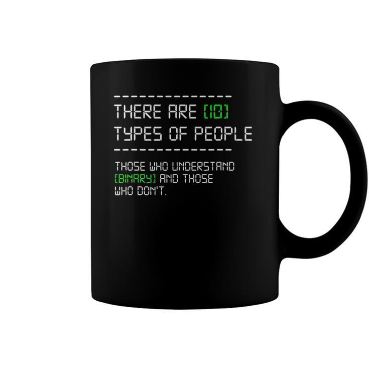 Types Of People Computer Nerd Binary Code Programmer Gift Coffee Mug