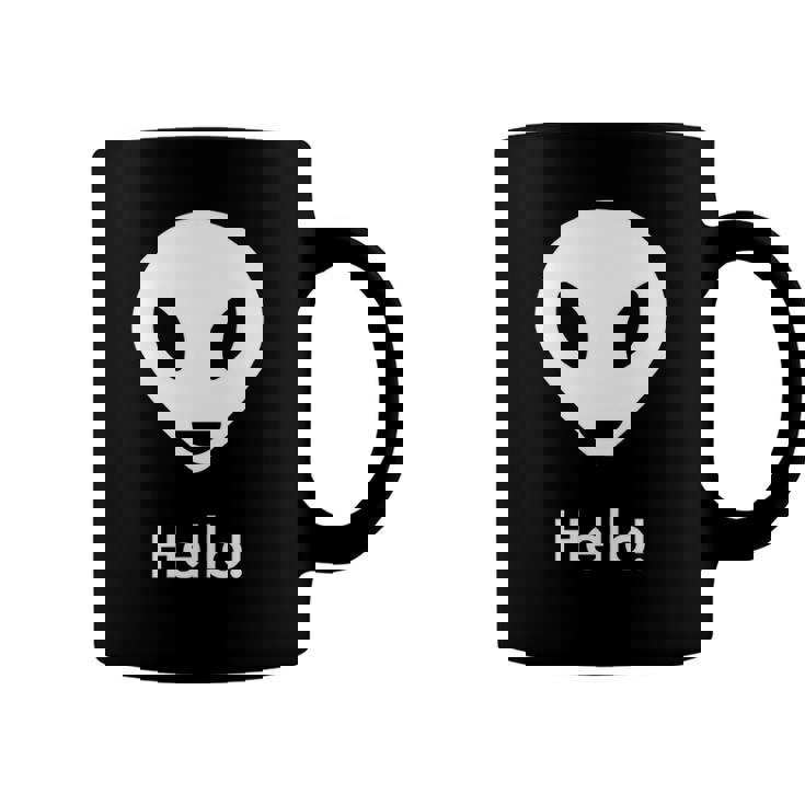 Ufo Alien Hello Science Fiction Lover Coffee Mug