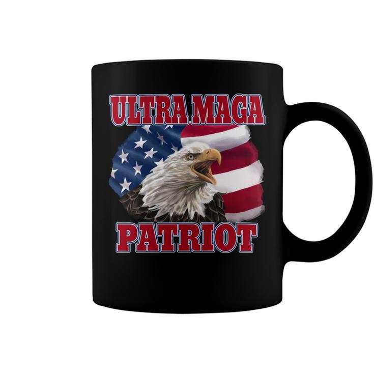 Ultra Maga Patriot  American Eagle  Us Flag Coffee Mug