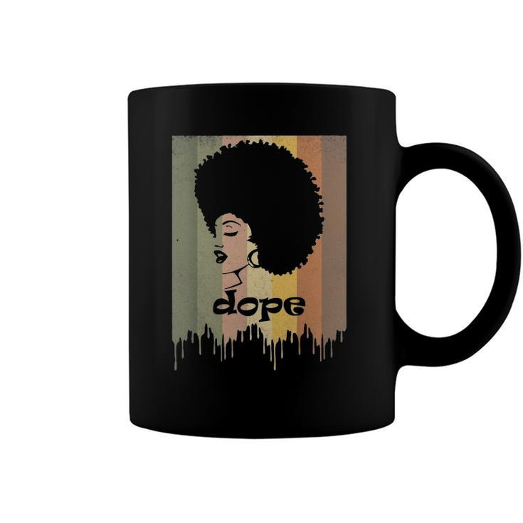 Unapologetically Dope Vintage Retro Black History Month Coffee Mug