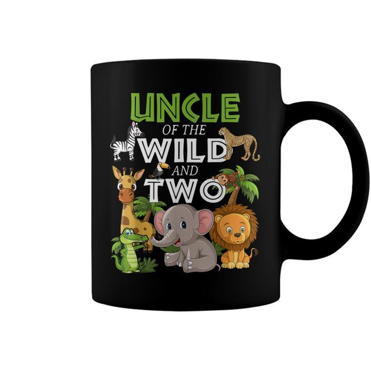 Uncle Of The Wild Two Zoo Birthday Safari Jungle Animal  Coffee Mug