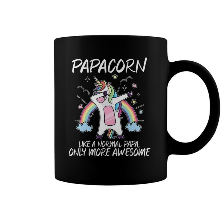 Unicorn Dabbing Papacorn Like Normal Papa Only More Awesome Coffee Mug