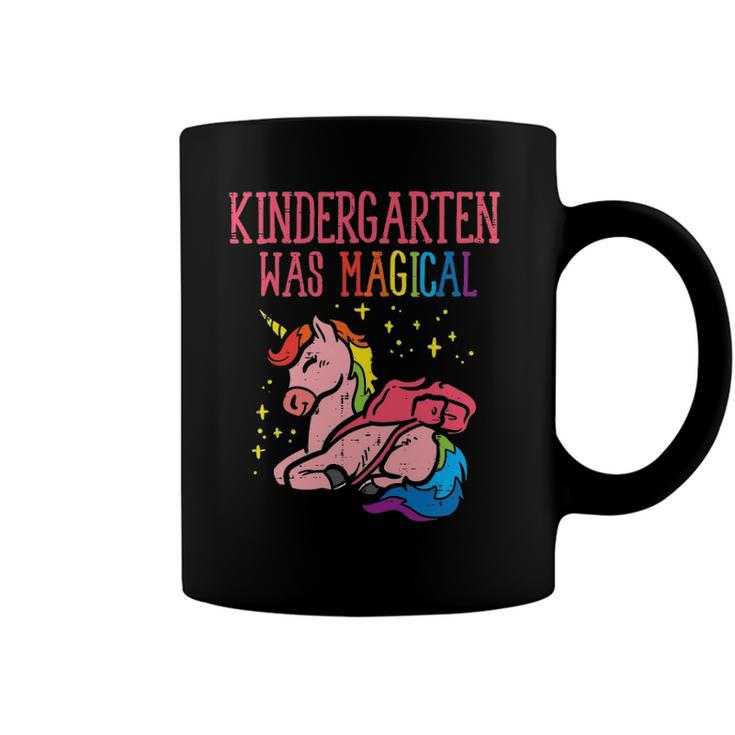 Unicorn Kindergarten Was Magical Last Day Graduation Girls Coffee Mug