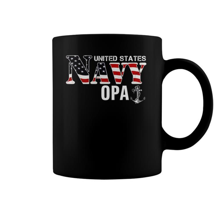 United States Flag American Navy Opa Veteran Day Gift Coffee Mug