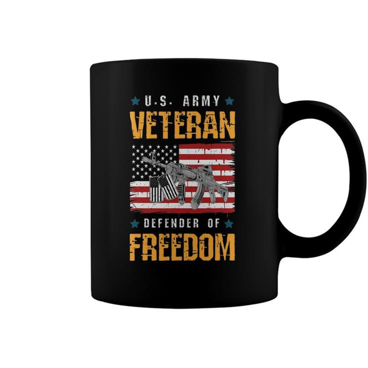 Us Veteran Defender Of Freedom Veterans Day Coffee Mug