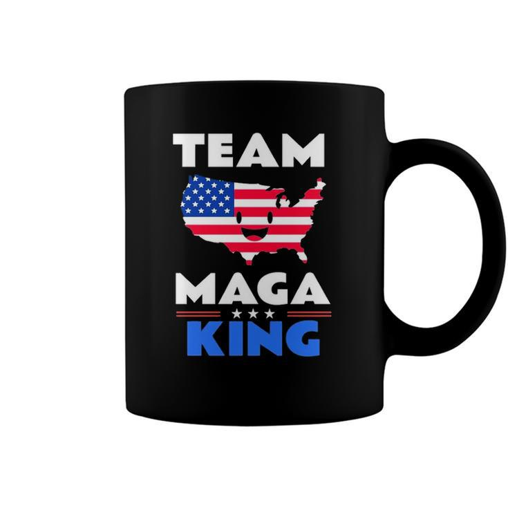 Usa American Flag Patriot Team The Great Maga King Coffee Mug