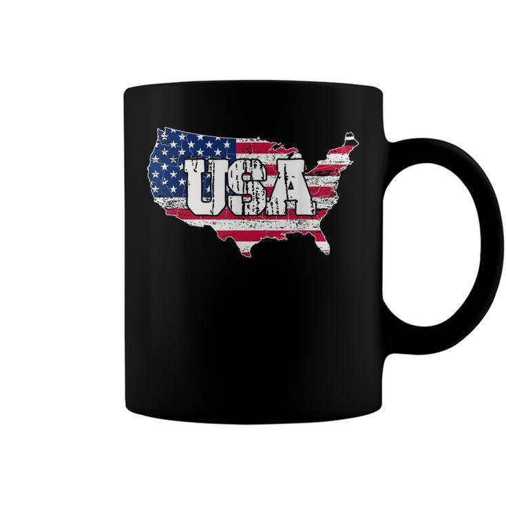 Usa  American Flag United States Of America 4Th Of July  Coffee Mug