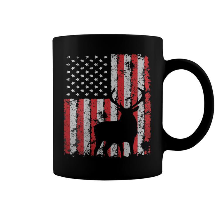 Usa Flag Day Deer Hunting 4Th July Patriotic Gift  Coffee Mug