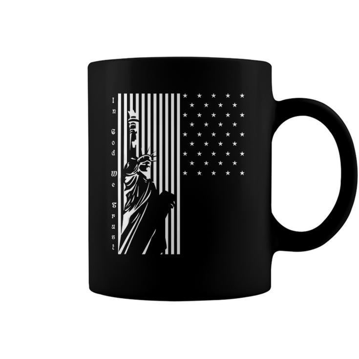 Usa Us Flag Patriotic 4Th Of July America Statue Of Liberty  Coffee Mug