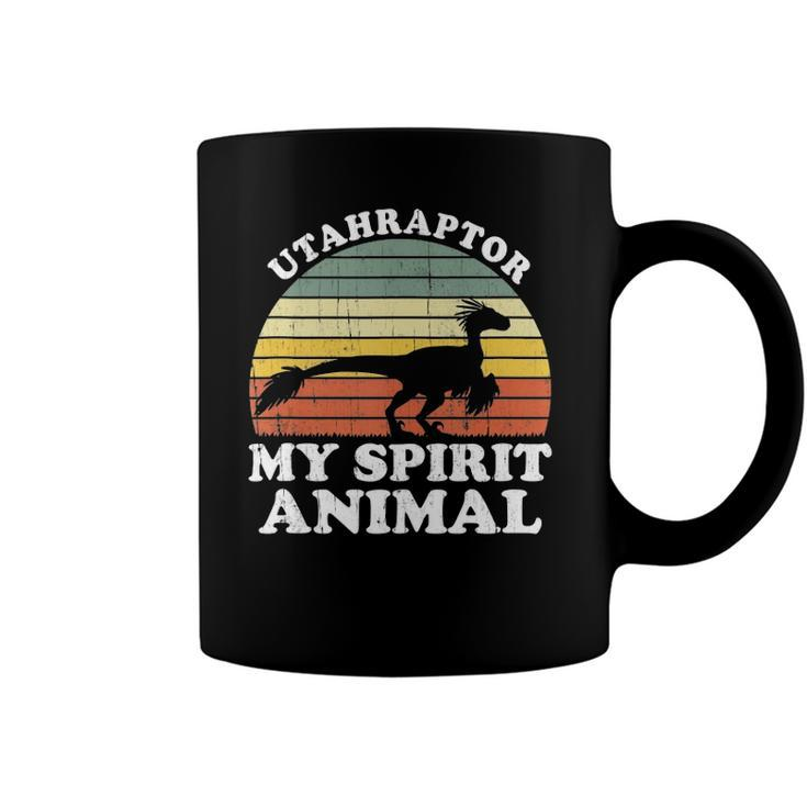 Utahraptor Dinosaur Spirit Animal Paleontologist Coffee Mug