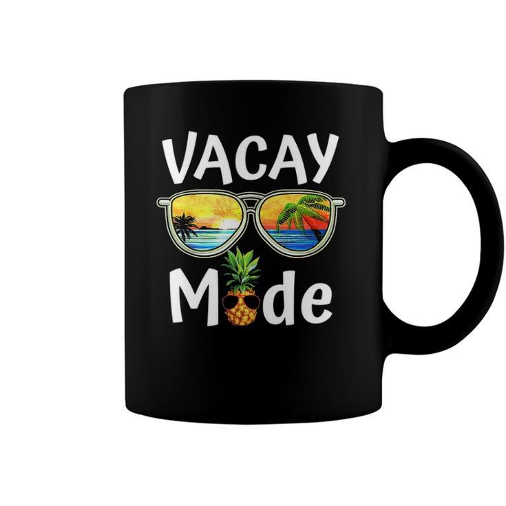 Vacay Mode Family Vacation Summer Sunglasses Beach Pineapple Coffee Mug