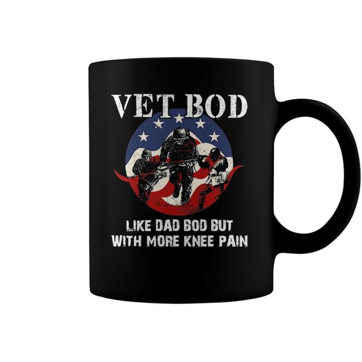 Vet Bod Like A Dad Bod But With More Knee Pain - Veteran Coffee Mug