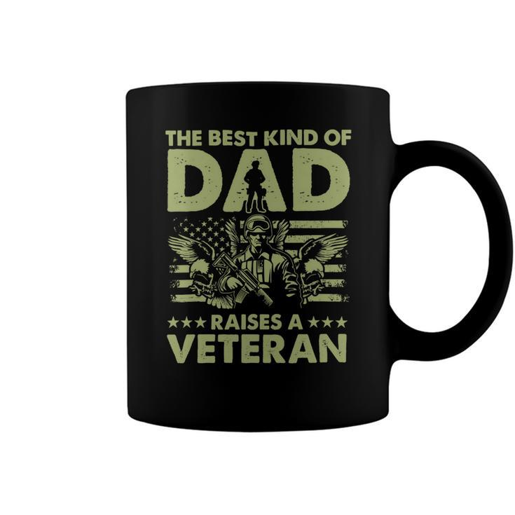 Veteran Best Kind Of Dad Raises A Veteran 91 Navy Soldier Army Military Coffee Mug