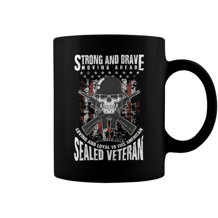Veteran Strong And Brave American Veteran 224 Navy Soldier Army Military Coffee Mug