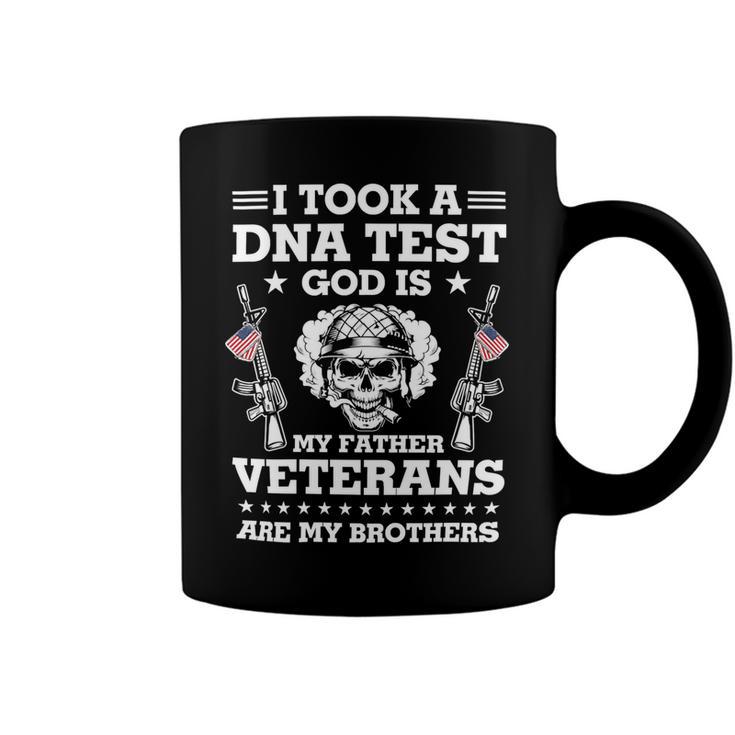 Veteran Veterans Day Took Dna Test God Is My Father Veterans Is My Brothers 90 Navy Soldier Army Military Coffee Mug