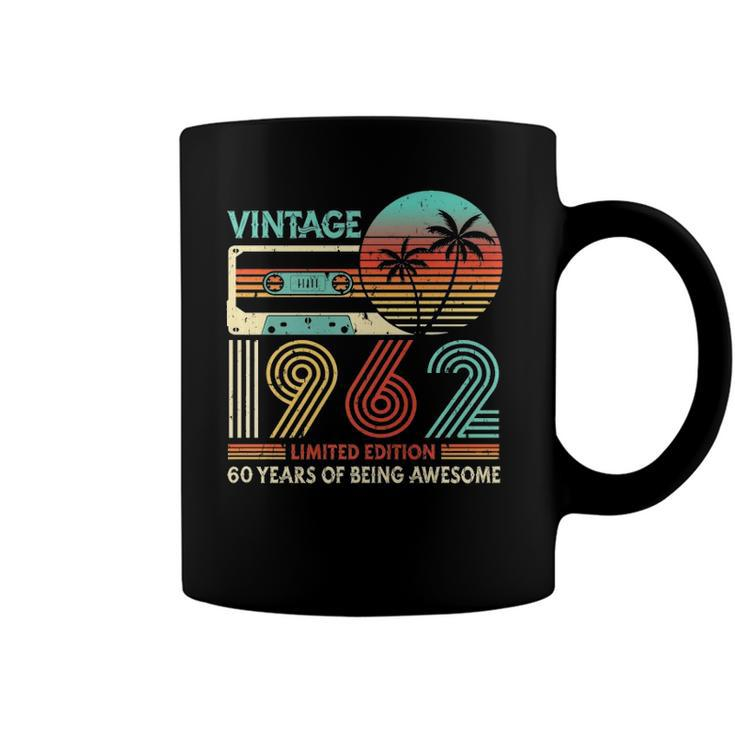 Vintage 1962 Cassette Limited Edition 60Th Birthday Retro  Coffee Mug