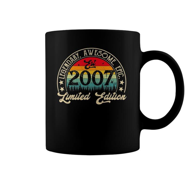 Vintage 2007 Limited Edition 2007 15Th Birthday 15 Years Old Coffee Mug