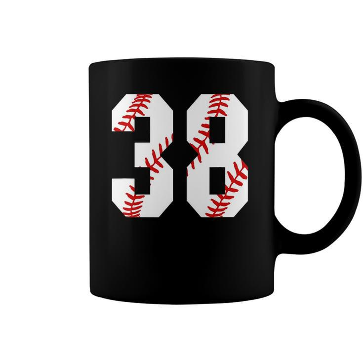 Vintage Baseball 38 Jersey Baseball Number 38 Player Coffee Mug