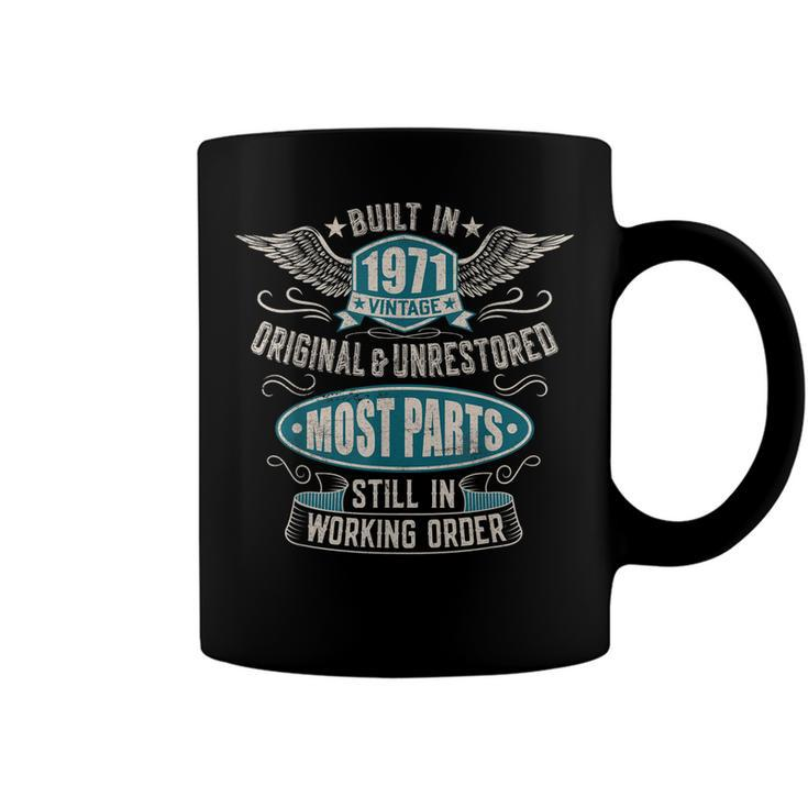 Vintage Birthday Born In 1971 Built In The 70S  Coffee Mug